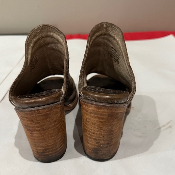 Freebird Brown Leather Mules - Picture 5 of 6